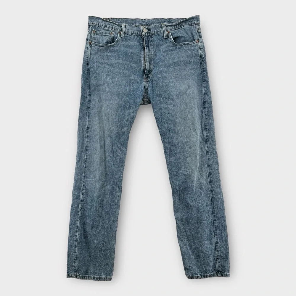 Levi's 505 Jeans Mens 38x32 Straight Leg‎ Denim Medium Wash Cotton Slim Y2K